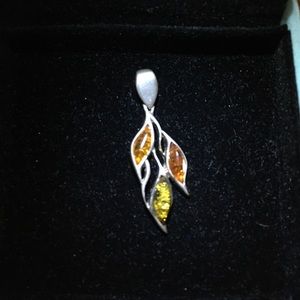 Sterling Amber pendant